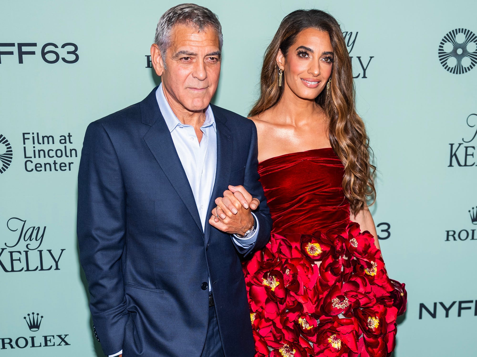 George Clooney and Amal Clooney at the New York Film Festival.