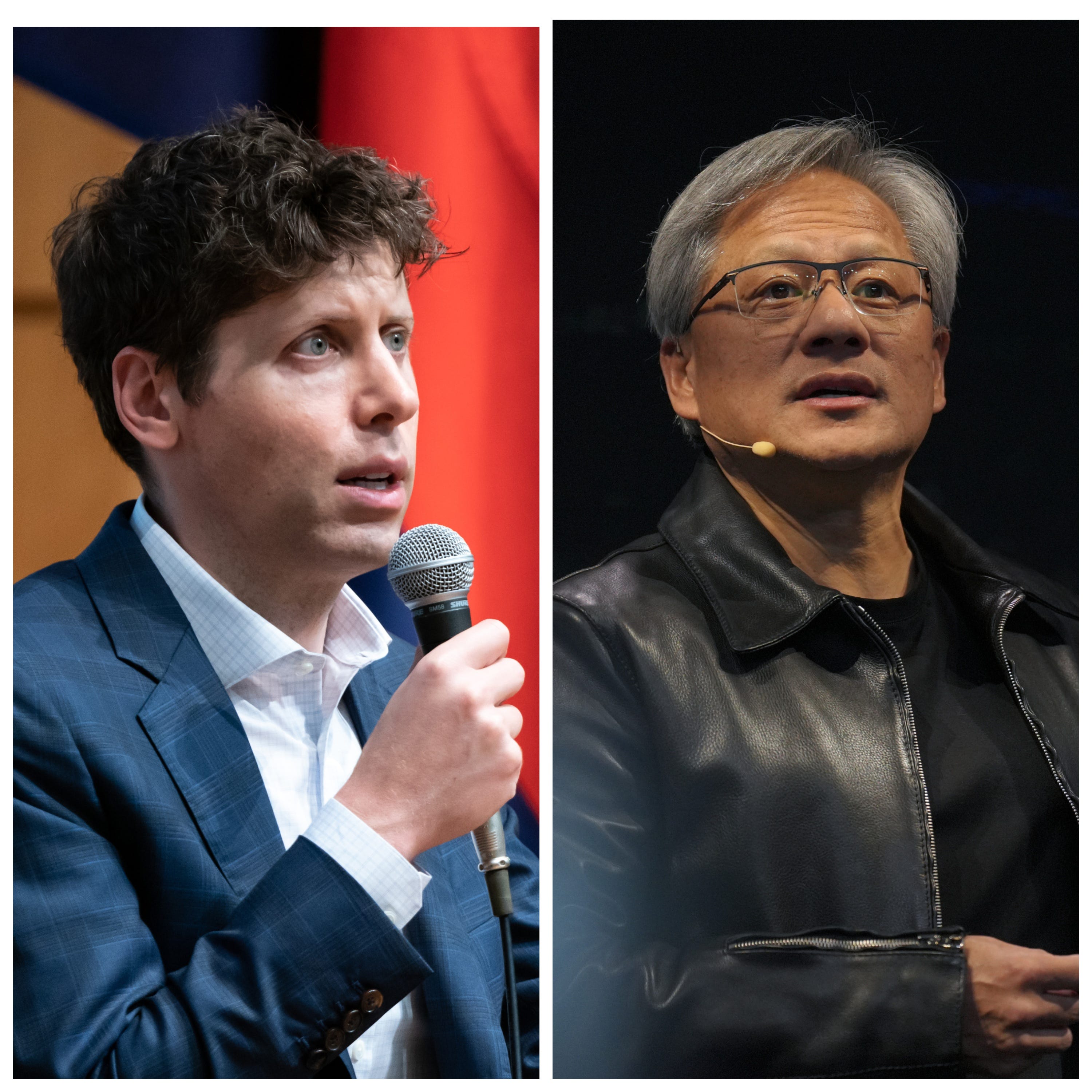 Sam Altman and Jensen Huang
