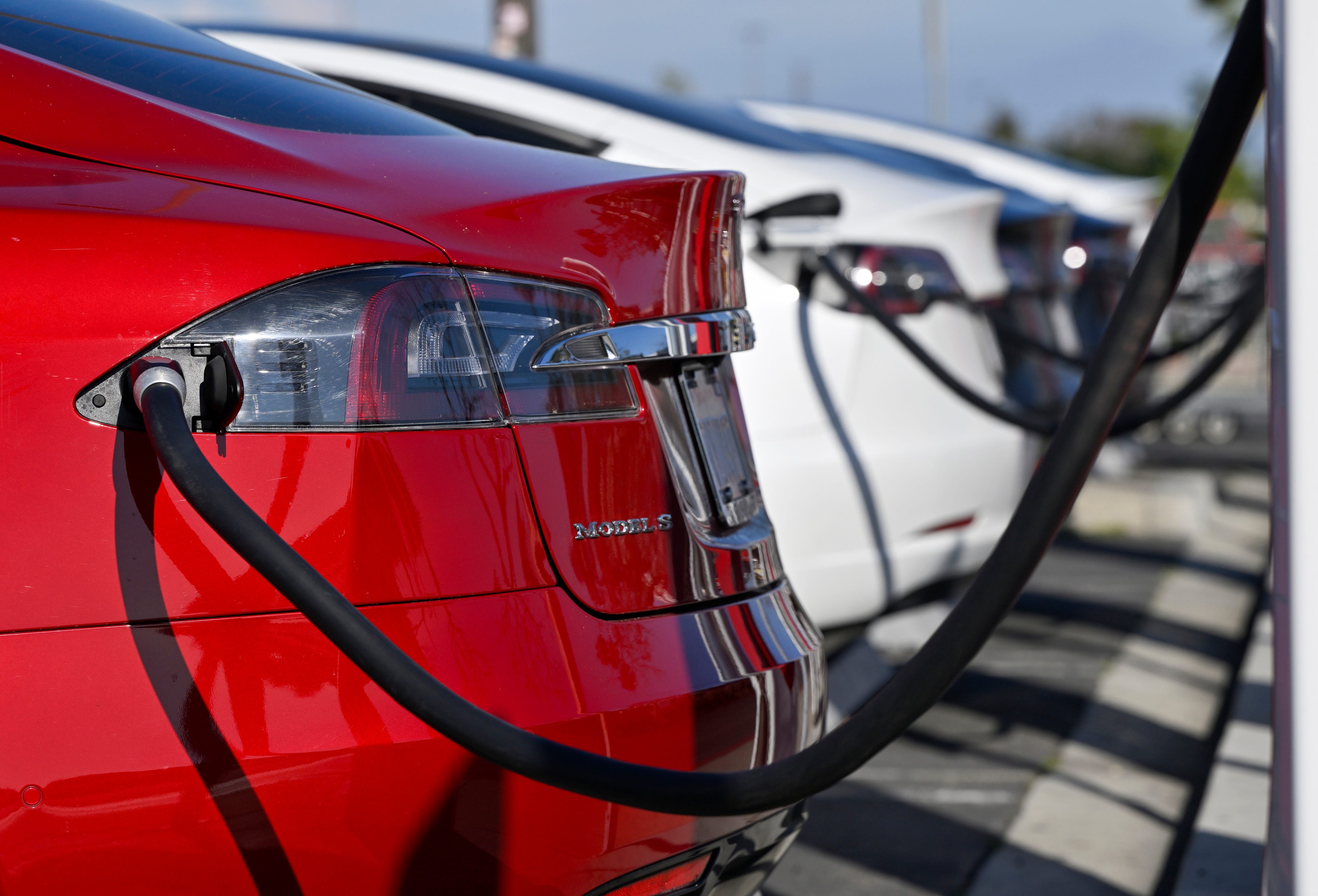 Tesla charging station in California