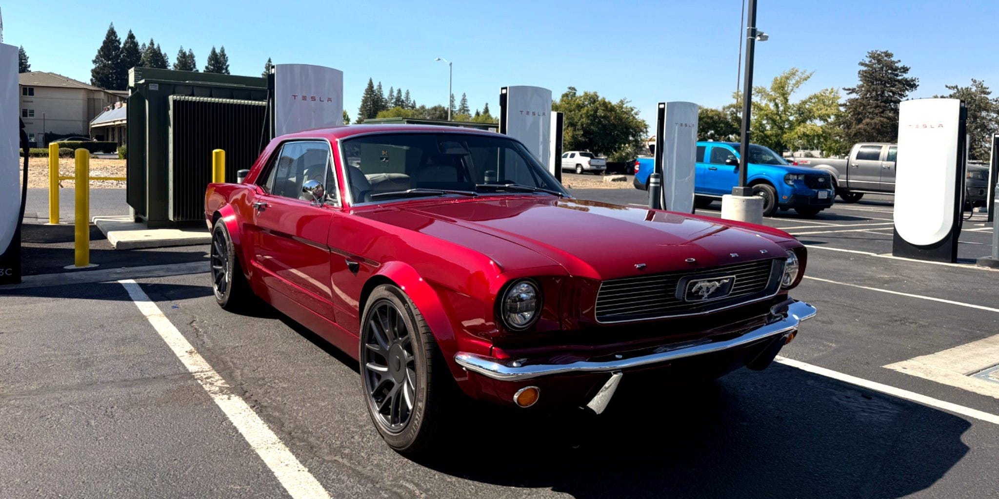 Red 1966 Mustang