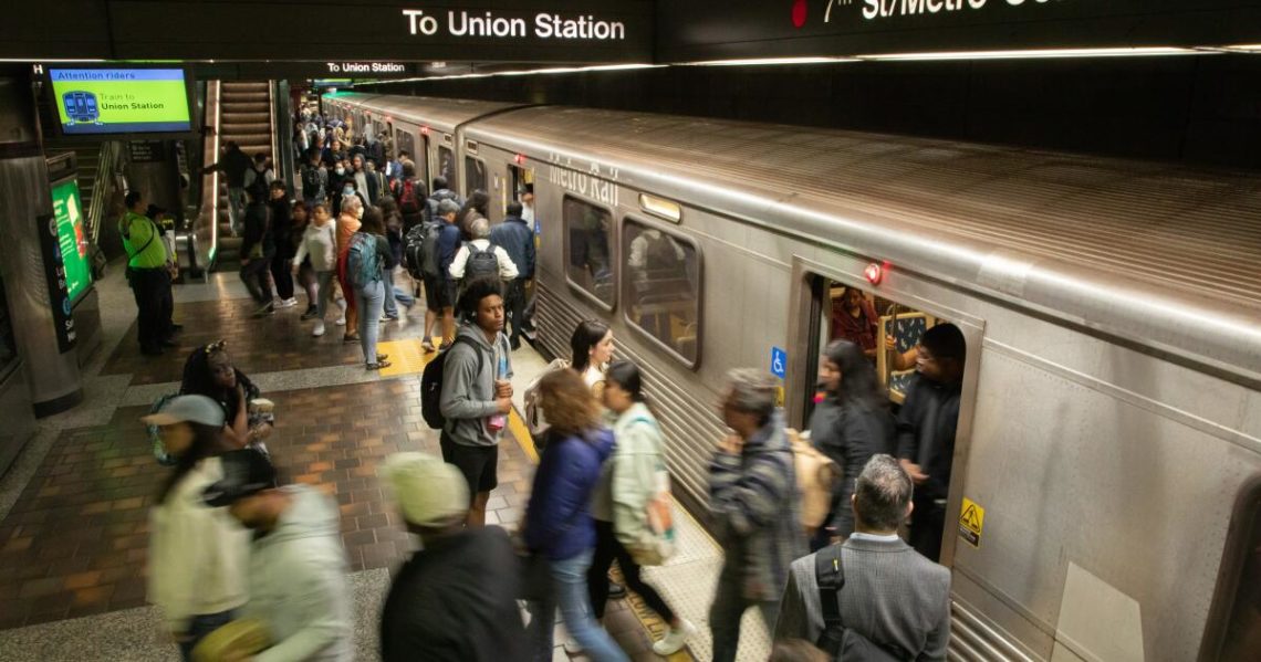Train derails in downtown Los Angeles. Now Metro has to move it before service can be restored