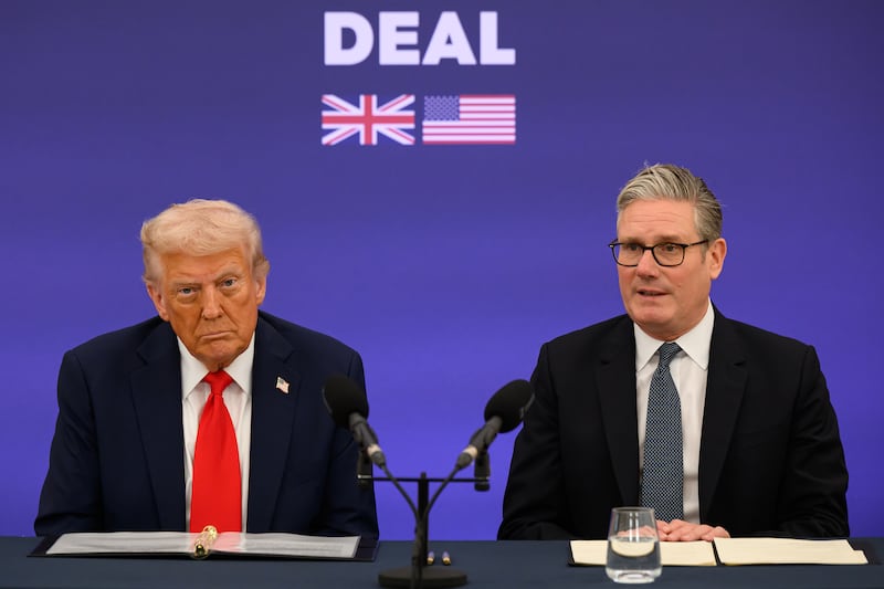 U.S. President Donald Trump and U.K. Prime Minister Keir Starmer