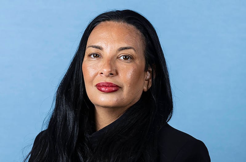 Sigal Chattah poses for a photo at the Review-Journal studio on Aug. 19, 2022, in Las Vegas.  (Bizuayehu Tesfaye/Las Vegas Review-Journal/Tribune News Service via Getty Images)