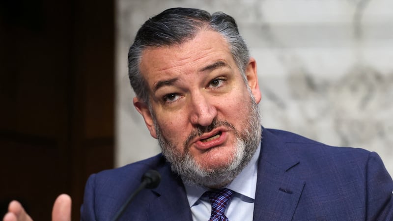 U.S. Sen. Ted Cruz (R-TX) speaks as Kash Patel, U.S. President Donald Trump's nominee to be director of the FBI, testifies before a Senate Judiciary Committee confirmation hearing on Capitol Hill in Washington, U.S., January 30, 2025.