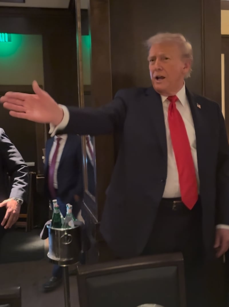 Donald Trump protest, D.C. restaurant