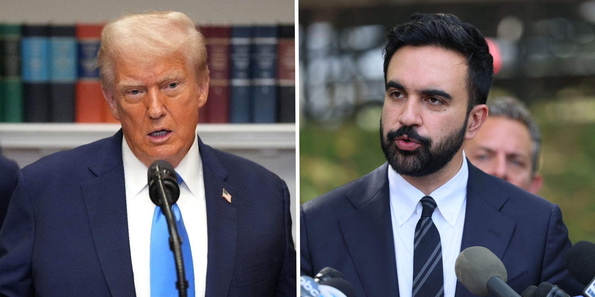 Donald Trump and Zohran Mamdani