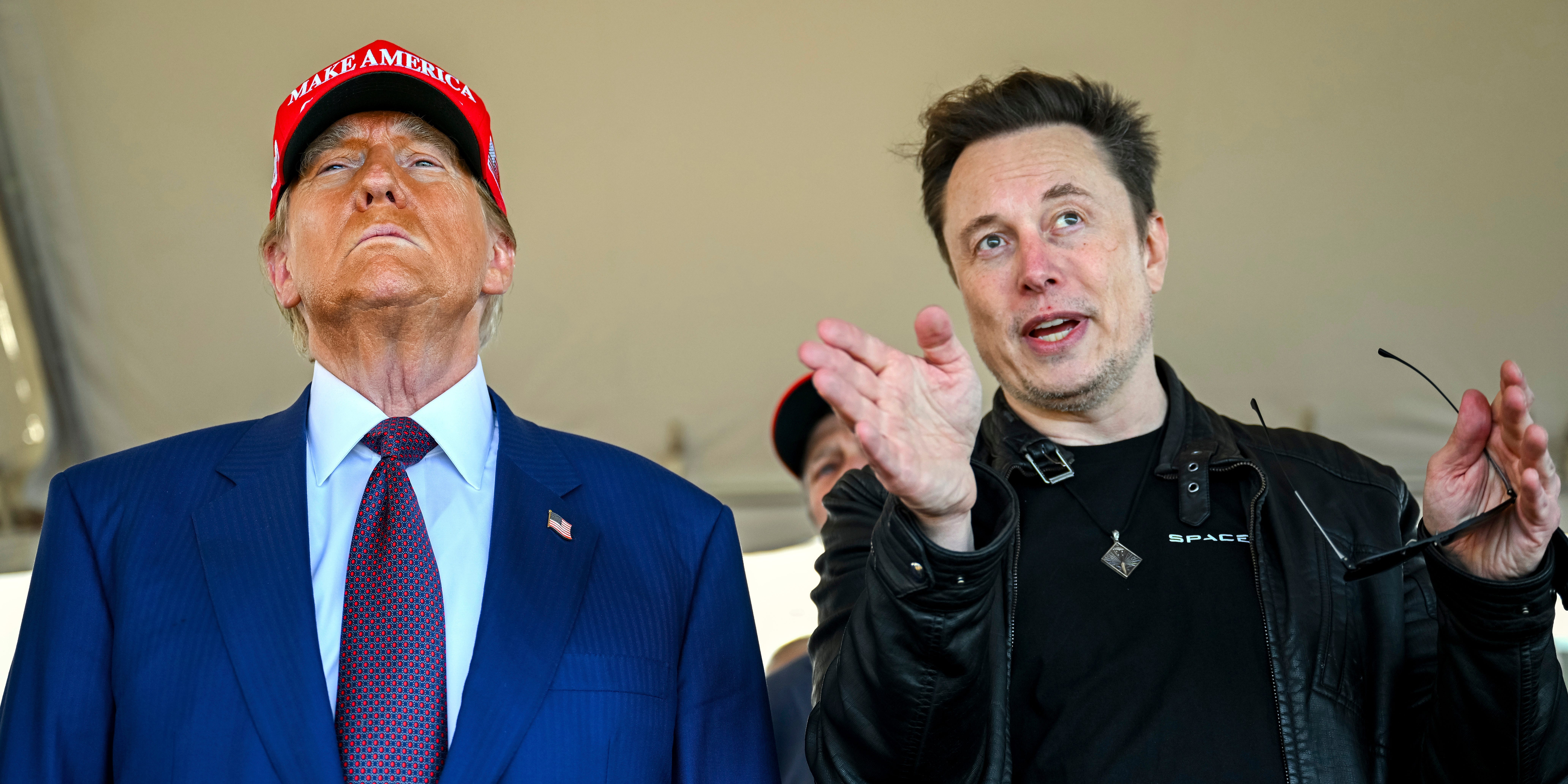 President Donald Trump and Elon Musk.