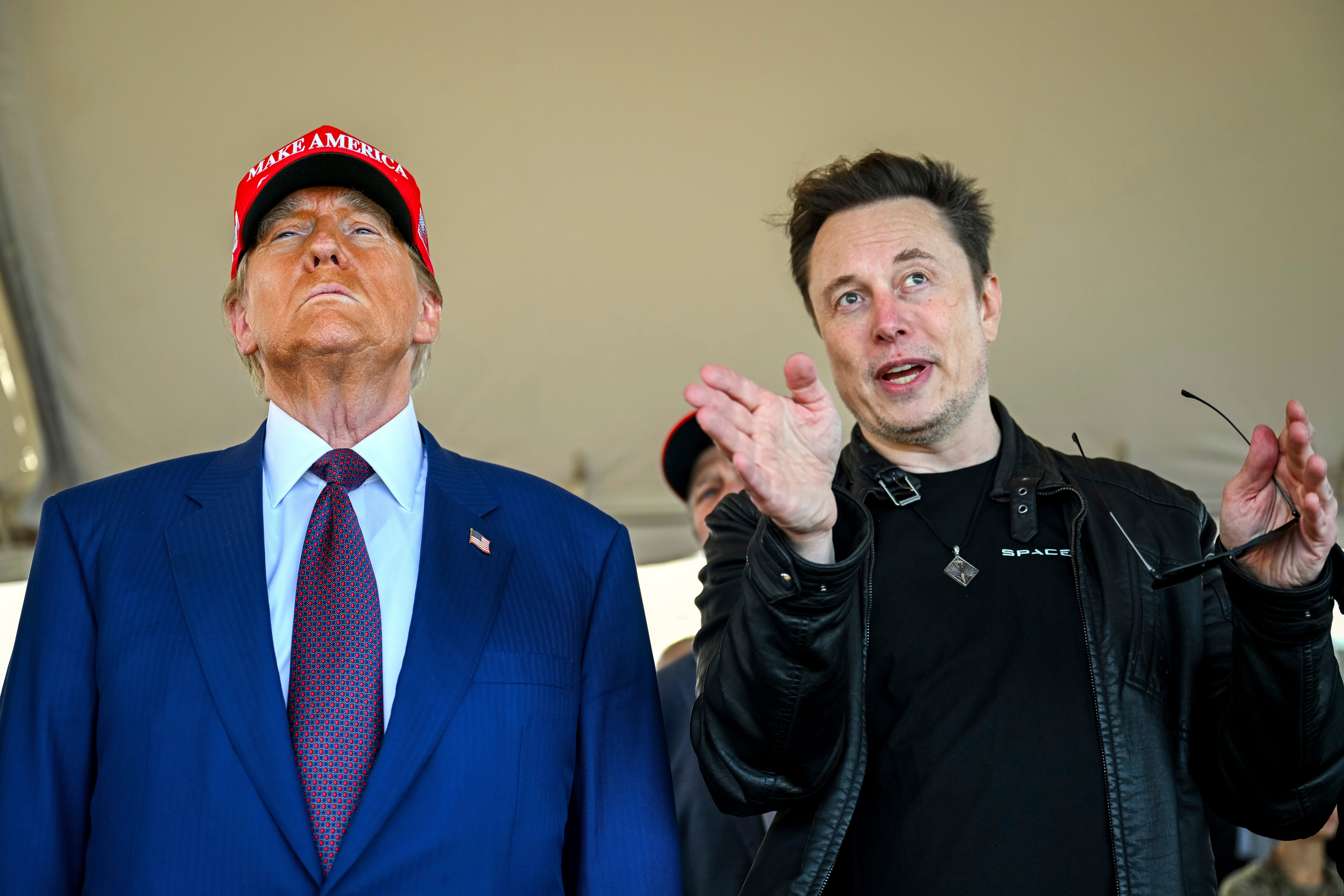 President Donald Trump and Elon Musk.