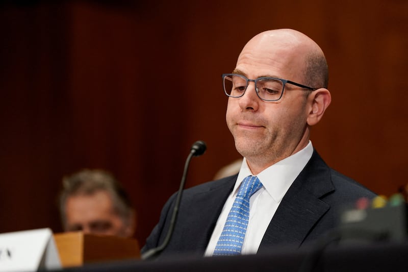 Stephen Miran, U.S. President Donald Trump's nominee to the Federal Reserve Board attends a Senate Banking, Housing and Urban Affairs Committee nomination hearing on Capitol Hill in Washington, D.C., U.S., September 4, 2025.