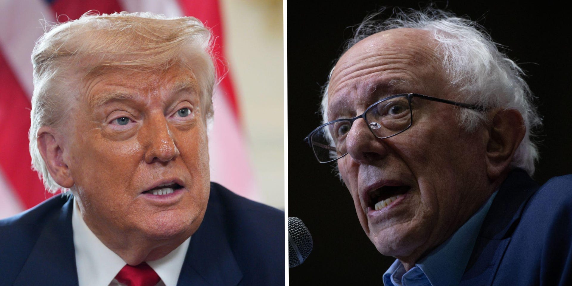 Donald Trump and Bernie Sanders