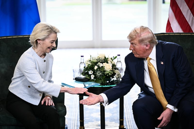 Donald Trump and Ursula von der Leyen
