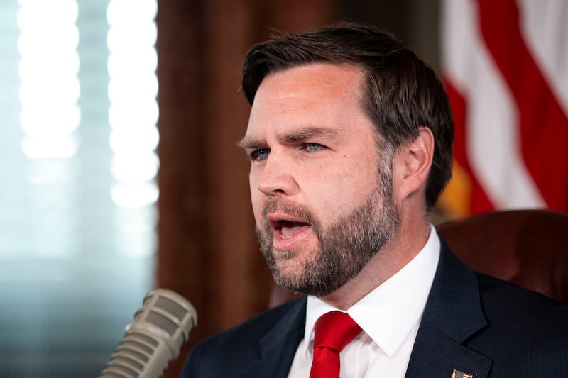 WASHINGTON, DC - SEPTEMBER 15: U.S. Vice President JD Vance hosts a podcast episode of 'The Charlie Kirk Show' following the assassination of the show's namesake, at the White House on September 15, 2025 in Washington, DC. Tyler Robinson is accused of fatally shooting Charlie Kirk, CEO and co-founder of Turning Point USA, while he was speaking at an event for his 