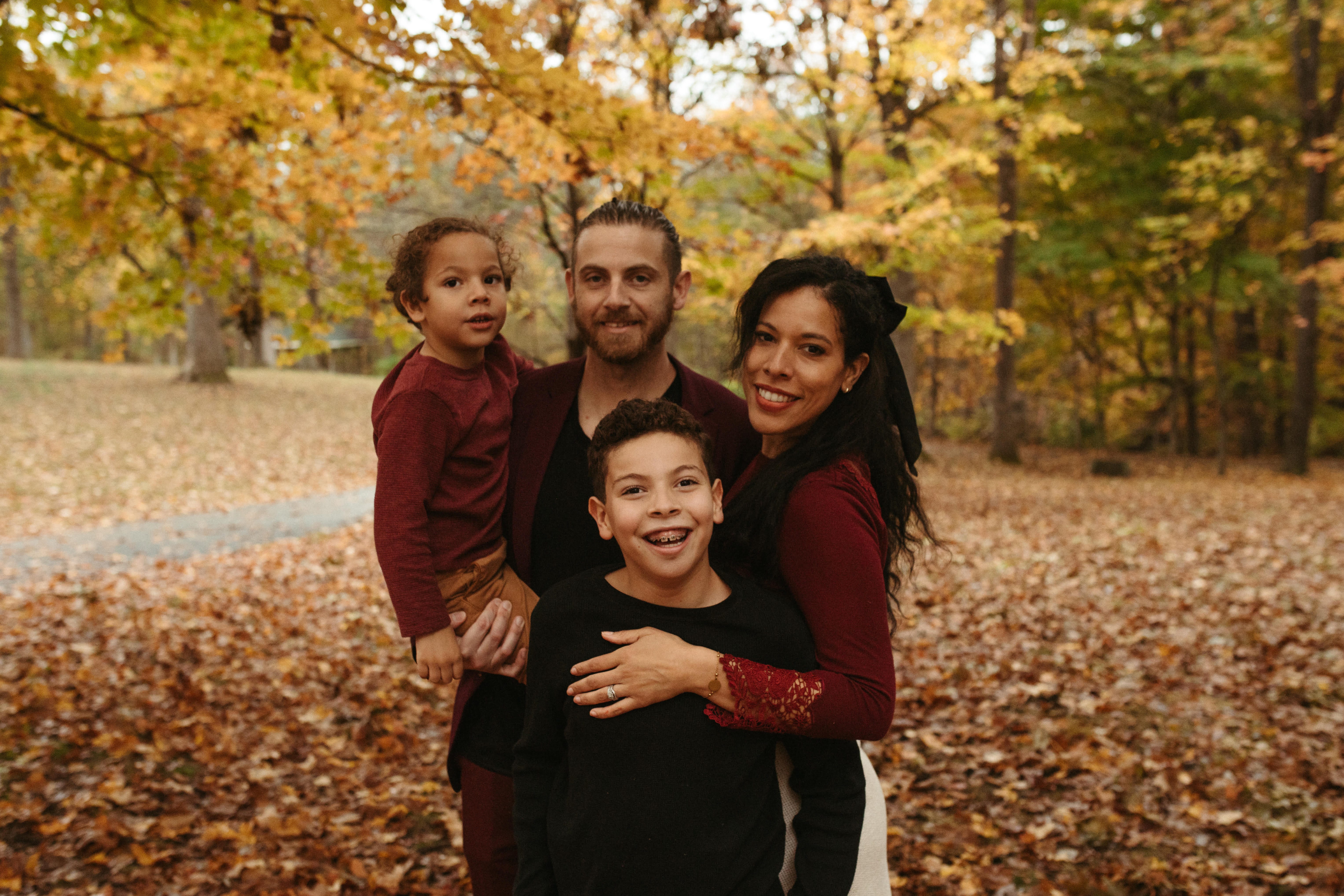 Author Giana Vasconcellos with her husband, two kids