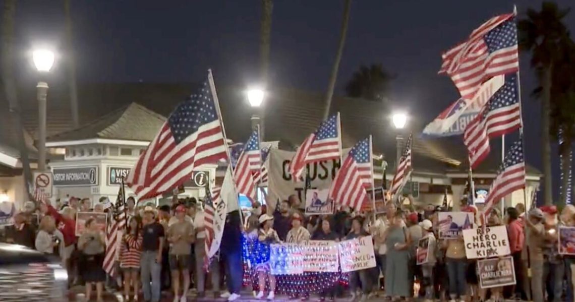 White supremacists, death threats and ‘disgust’: Charlie Kirk’s killing roils Huntington Beach