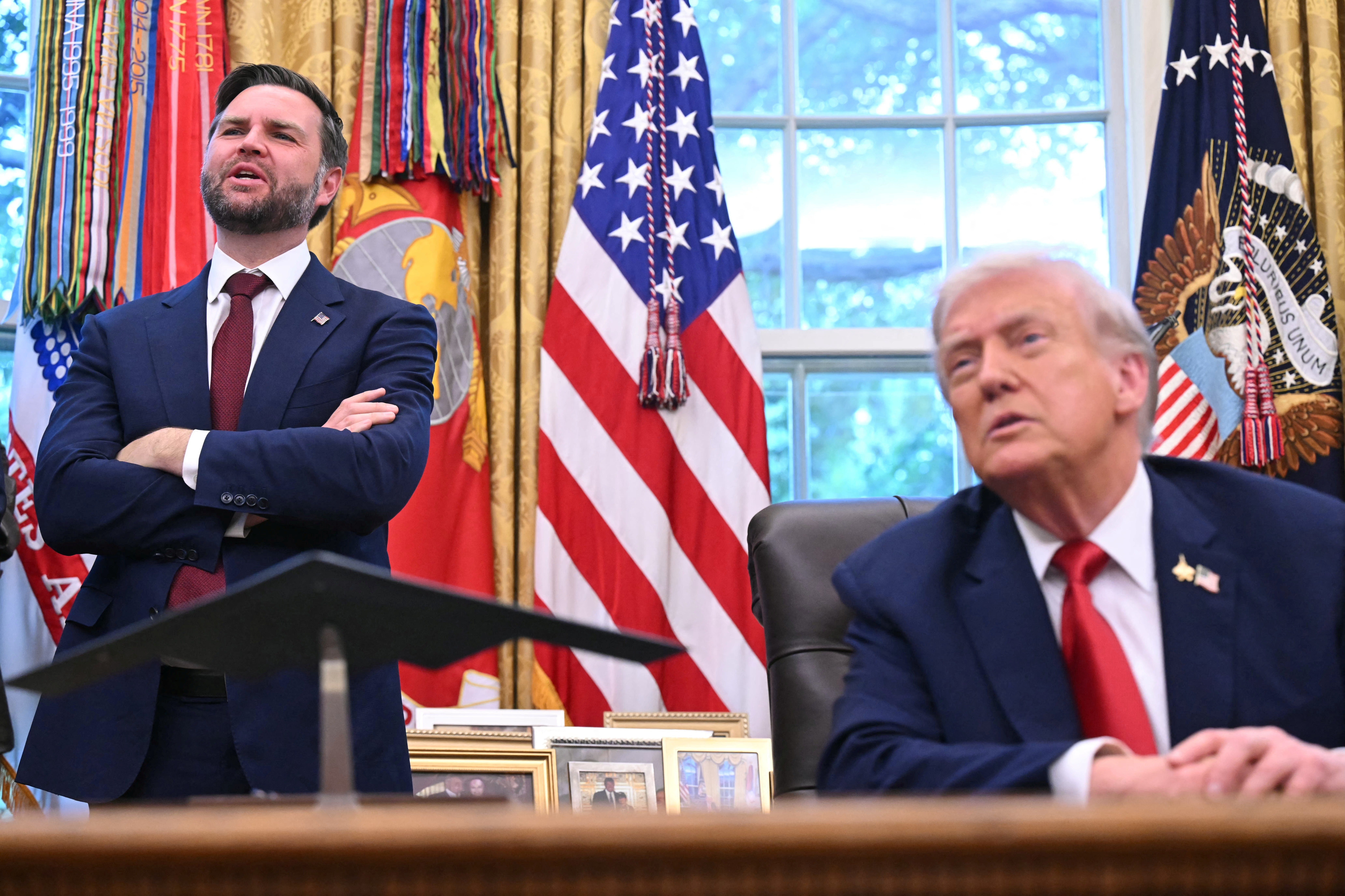 JD Vance and Donald Trump explain the new TikTok deal in the Oval Office, September 2025