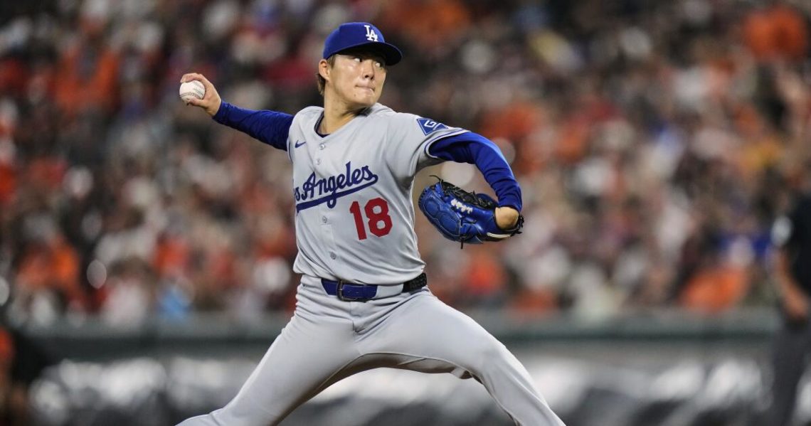 Yoshinobu Yamamoto falls one out short of a no-hitter, then Dodgers lose in Orioles walk-off