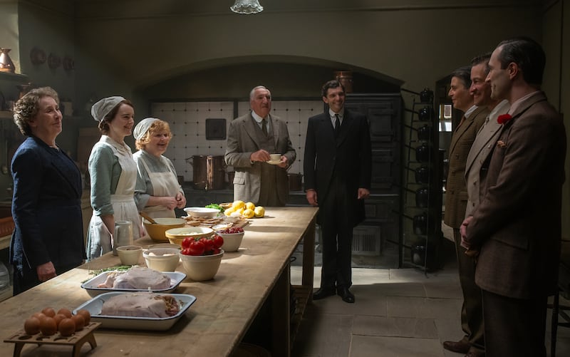 Phyllis Logan, Sophie McShera, Lesley Nicol, Jim Carter, Michael Fox, Robert James-Collier, Dominic West and Arty Froushan
