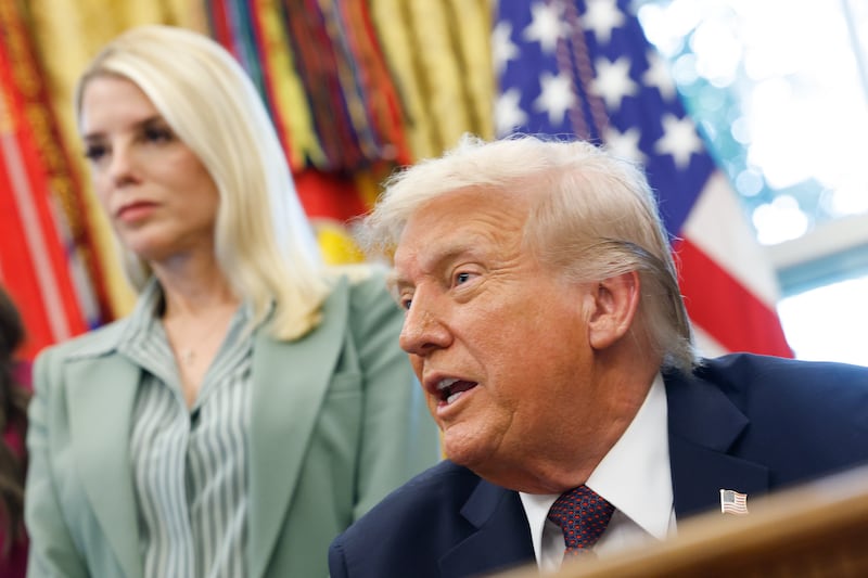 Donald Trump and Pam Bondi