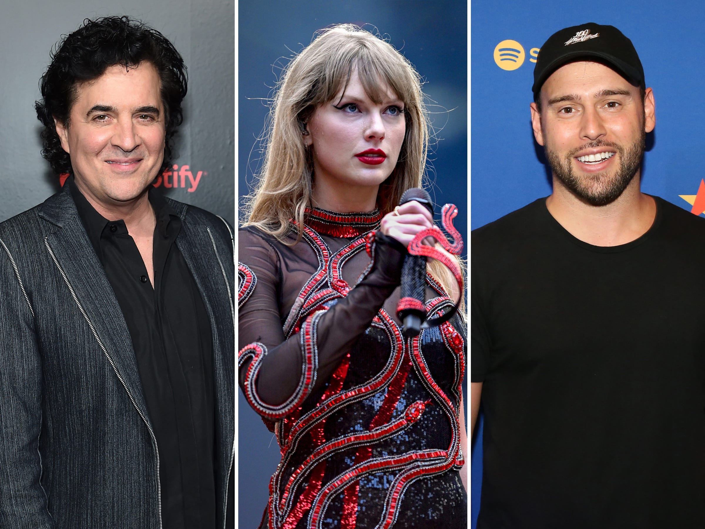 Scott Borchetta, Taylor Swift, and Scooter Braun.