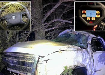 Drunken 13-year-old accused of crashing, flipping ‘stolen’ car during high-speed wrong-way joyride: cops