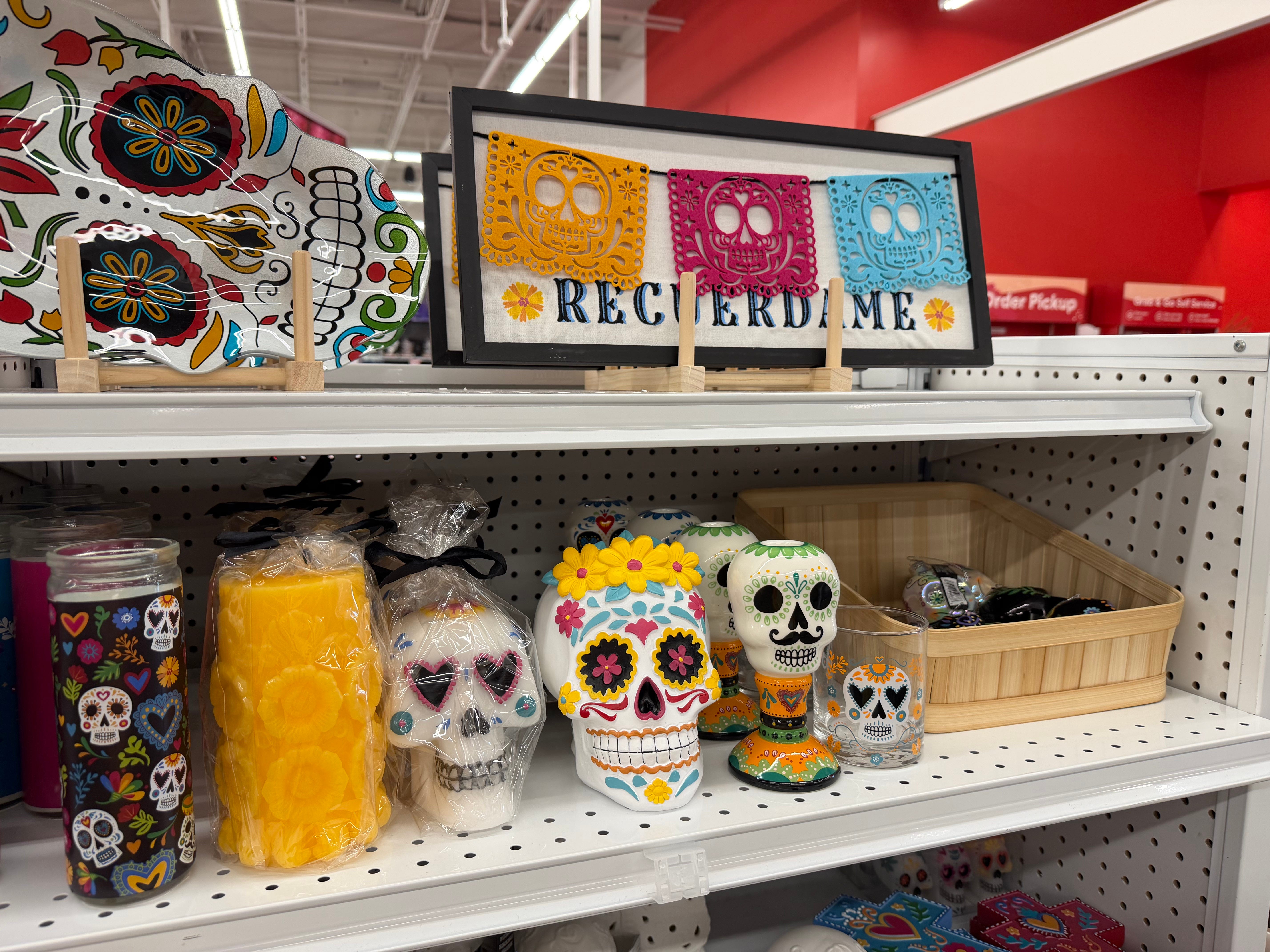 Dia de los Muertos decor at Michaels