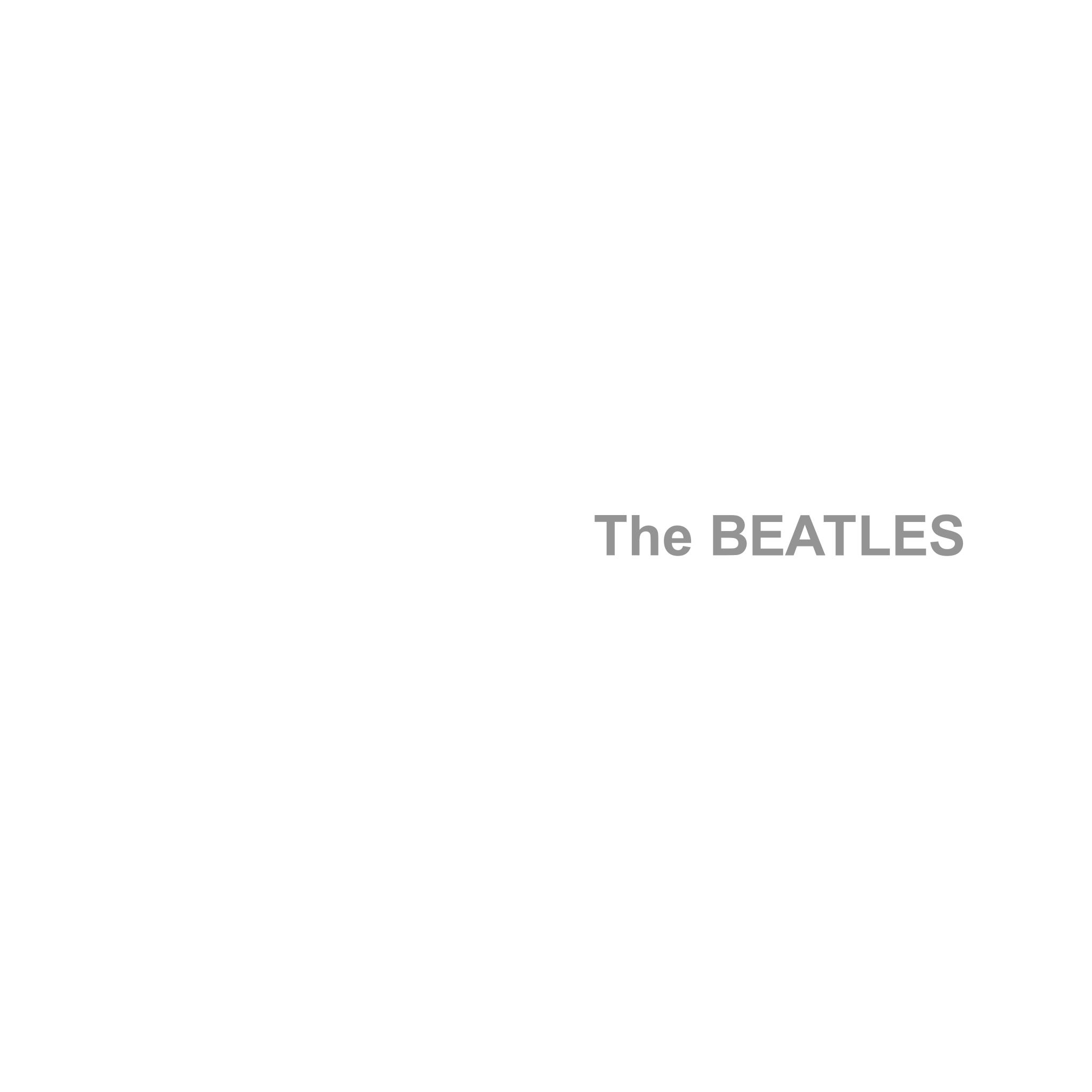 The Beatles white album cover