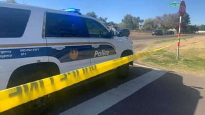 Truck crashes into tree, killing driver, after collision with car in west Phoenix