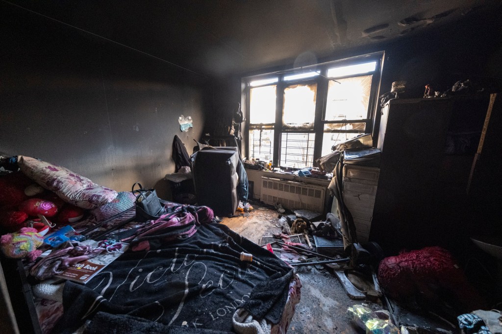 The blaze erupted around 1:30 a.m. inside the building on Eastern Parkway near Troy Avenue in Crown Heights, leaving the women – 24 and 26 – suffering from smoke inhalation and listed in critical condition, according to the FDNY and NYPD. 
