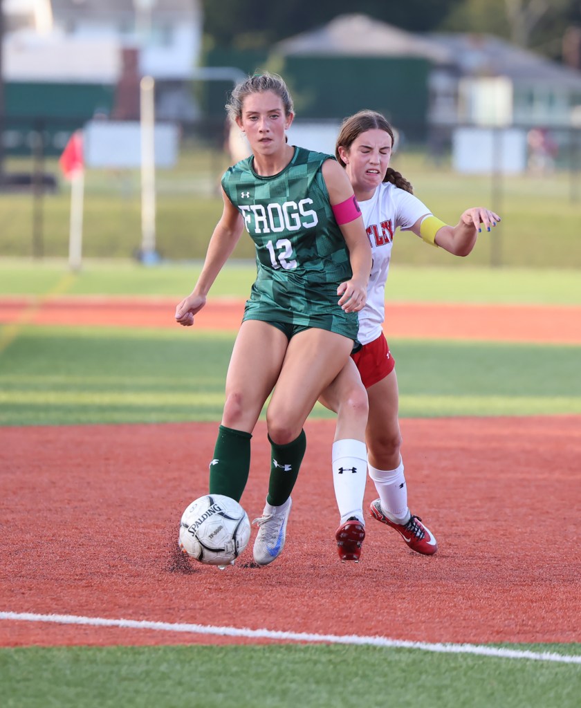 Carle Place's Madison Reedy during a soccer game.