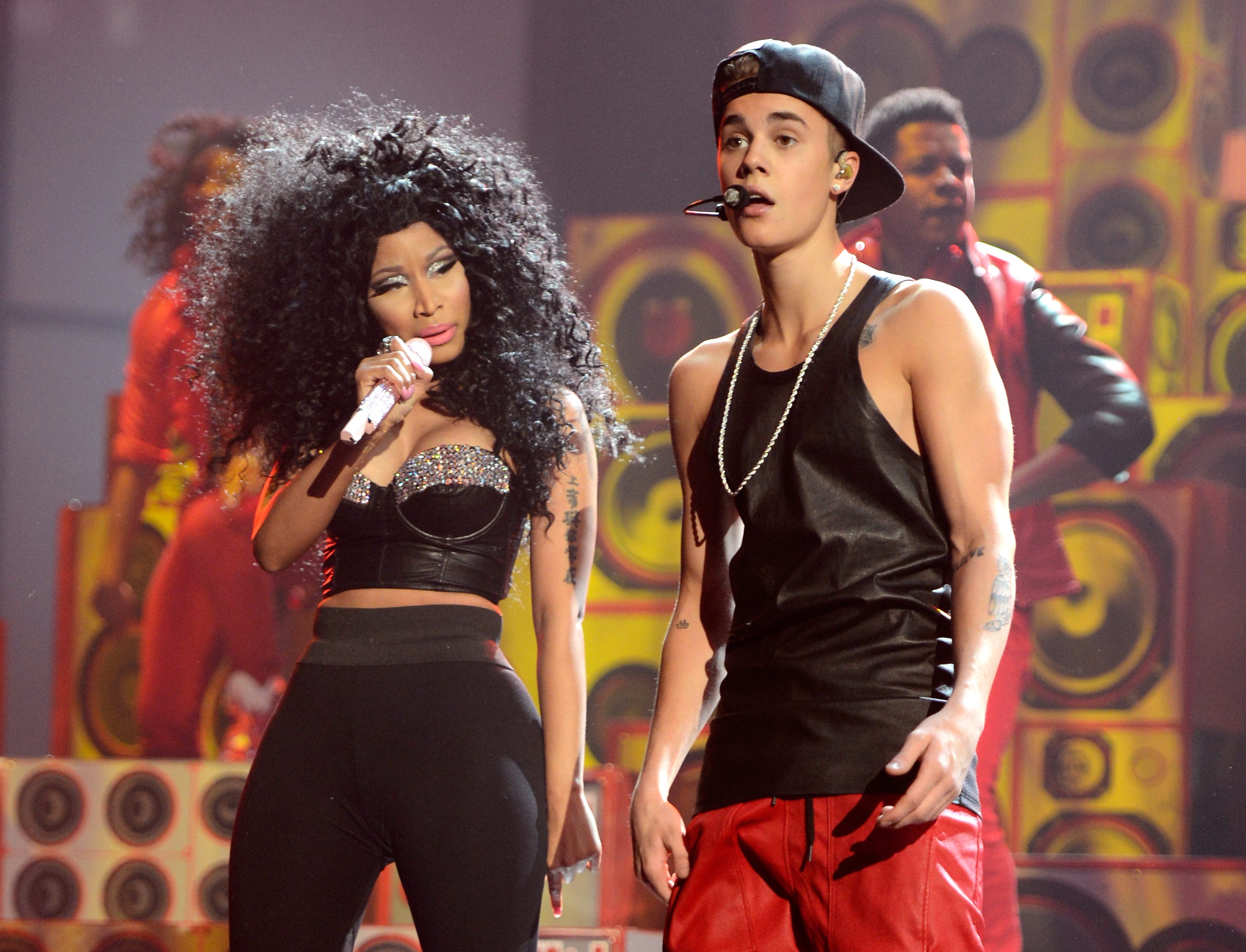 Nicki Minaj and Justin Bieber.
