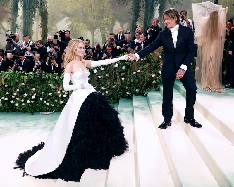 Nicole Kidman and Keith Urban attend the 2024 Costume Institute Benefit for "Sleeping Beauties: Reawakening Fashion" at The Metropolitan Museum of Art