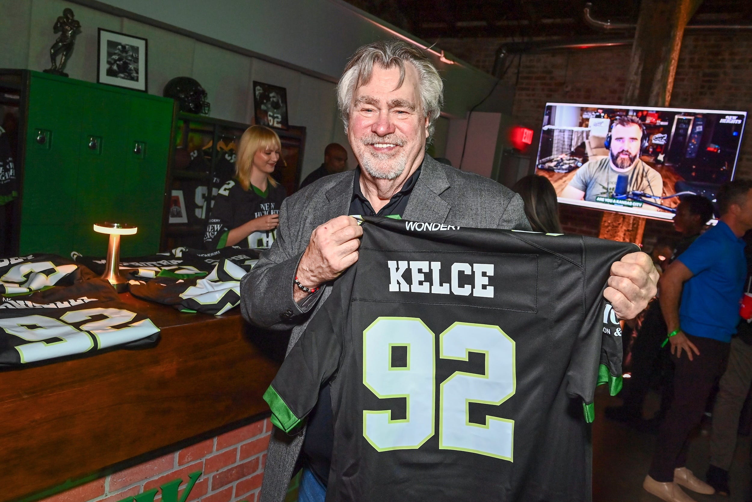 Ed Kelce attends a party for Wondery and 