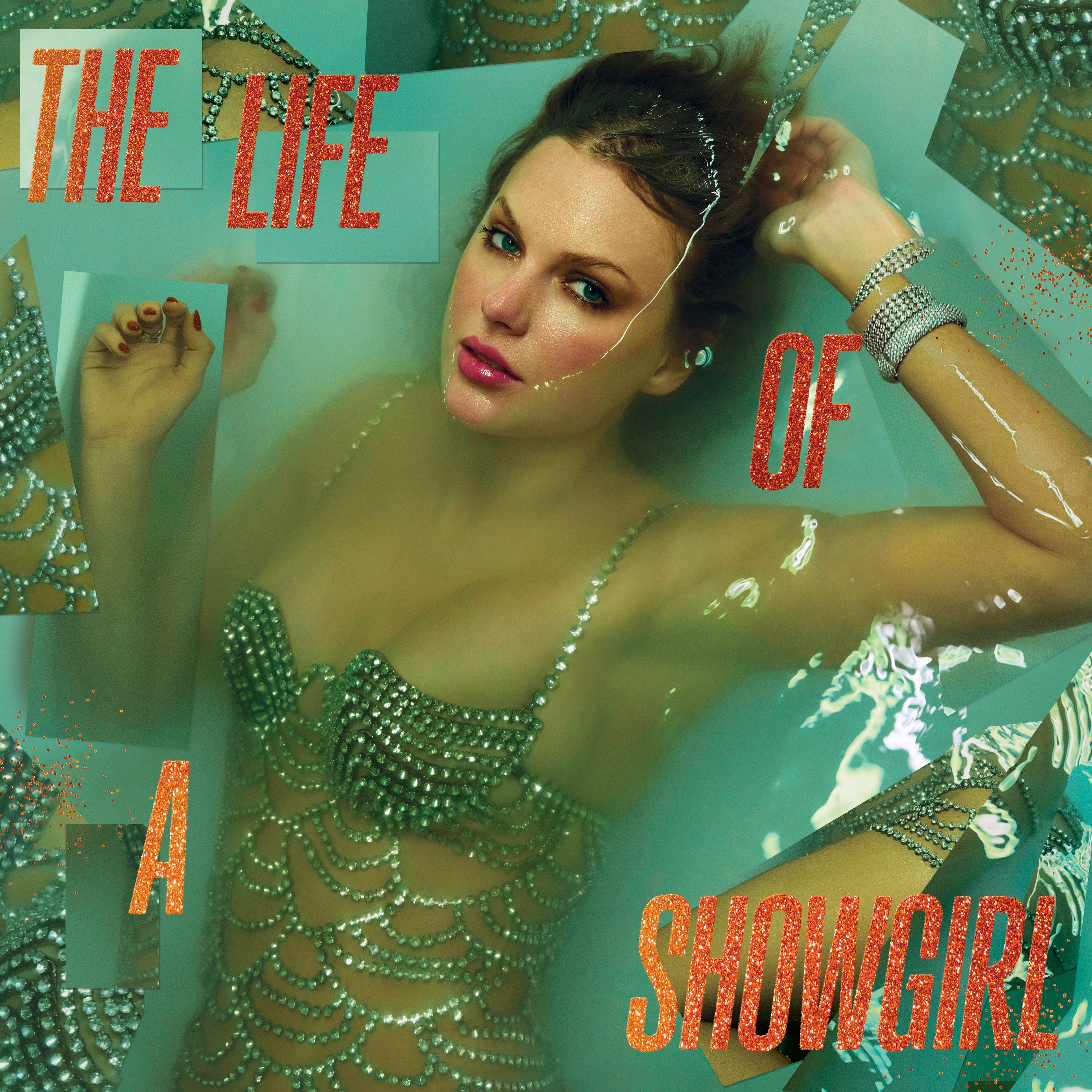 Taylor Swift The Life of a Showgirl standard edition album cover