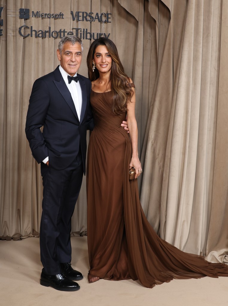 George and Amal Clooney at the Clooney Foundation For Justice's The Albies.