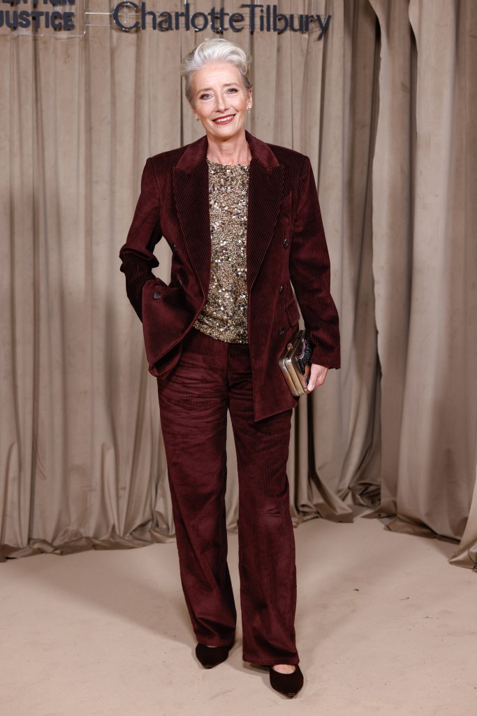 Emma Thompson attends the Clooney Foundation For Justice's Albie Awards in London