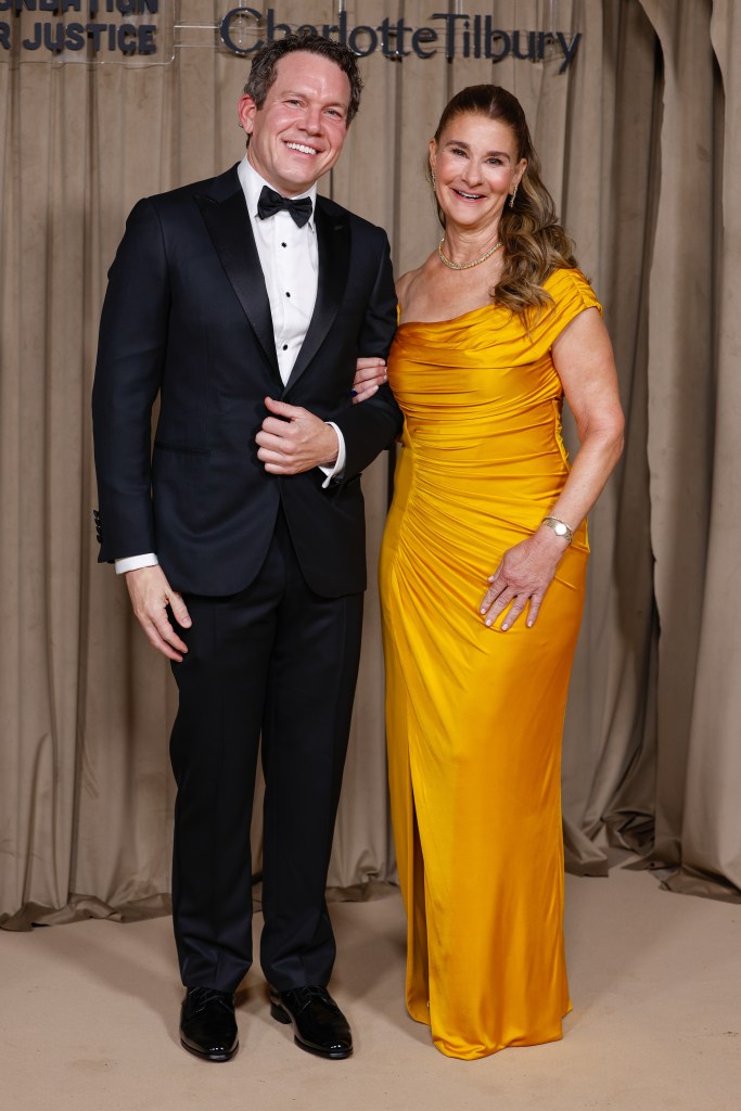 Philip Vaughn and Melinda French Gates attend the Clooney Foundation For Justice's Albie Awards in London