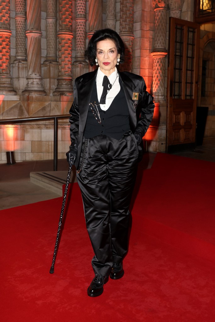 Bianca Jagger attends the Clooney Foundation For Justice's Albie Awards in London
