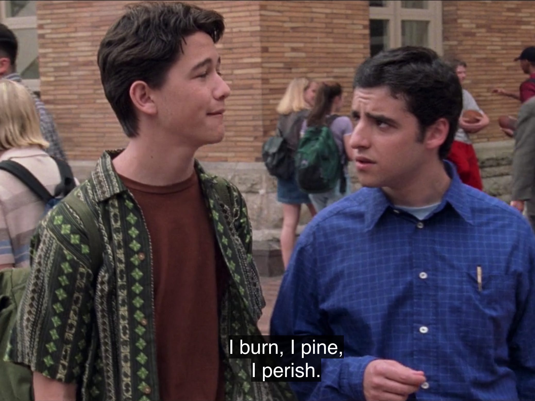 cameron saying i burn i pine i perish