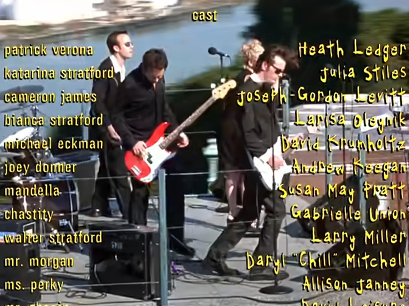 the credits