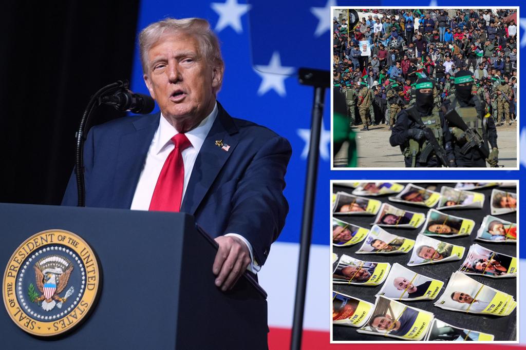 Trump warns Hamas ‘all bets will be off’ if Gaza hostages aren’t ‘quickly’ released with deadline looming