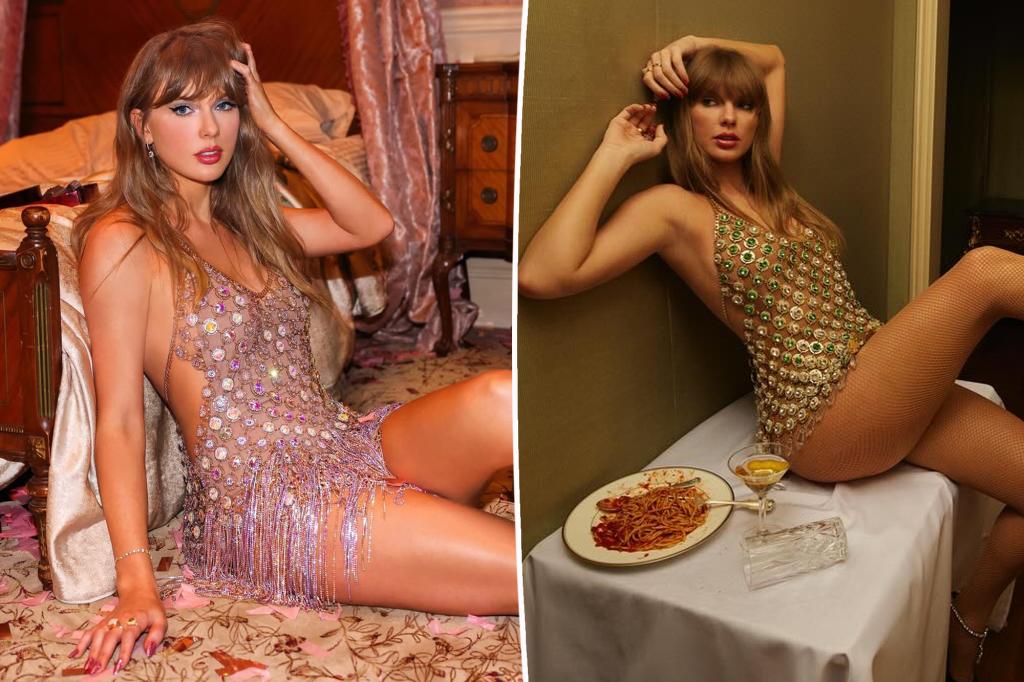 The story behind Taylor Swift’s top-secret ‘Showgirl’ dress: 13 days of work and ‘thousands of yards’ of rhinestones