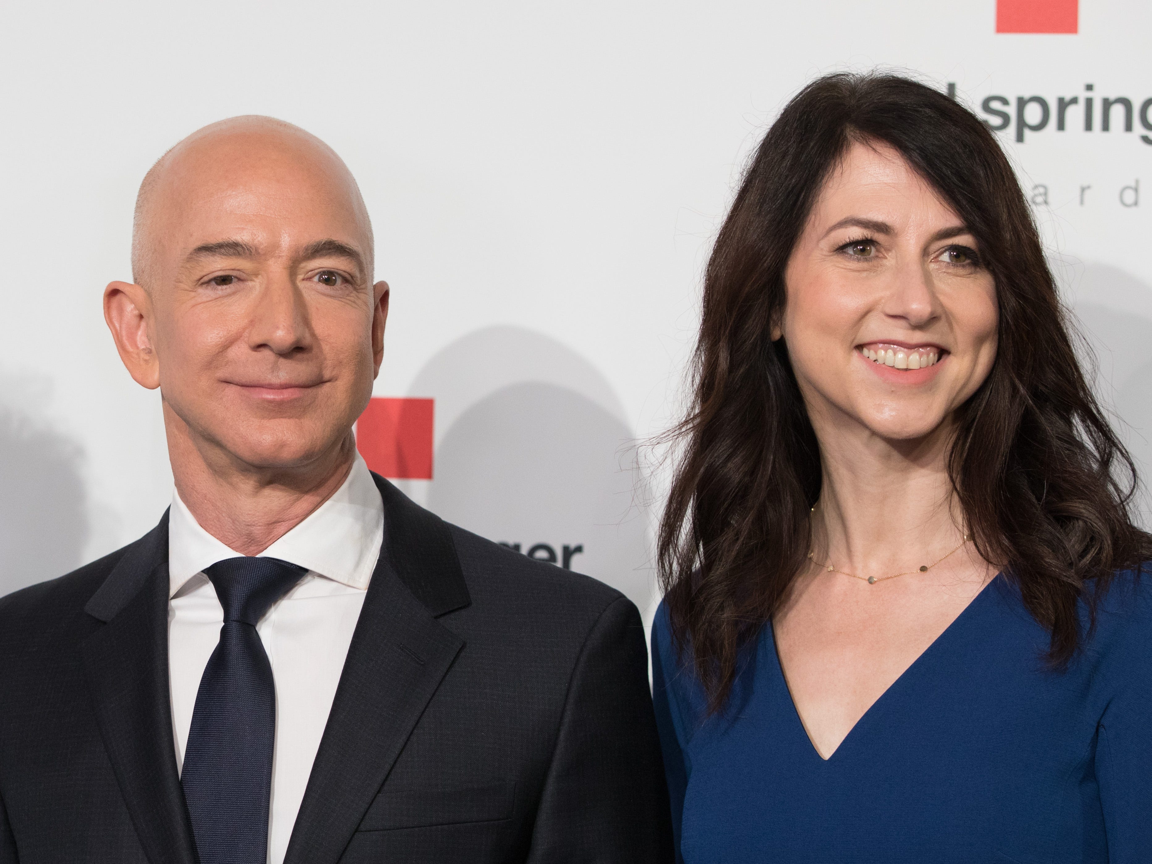 Jeff Bezos and MacKenzie Scott