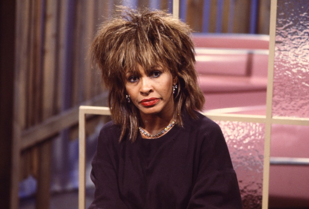 Tina Turner during an interview on MTV.
