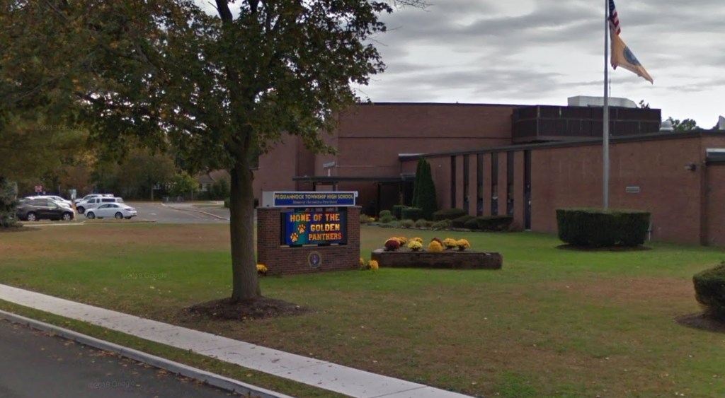 Pequannock Township High School as seen from Sunset Rd.
