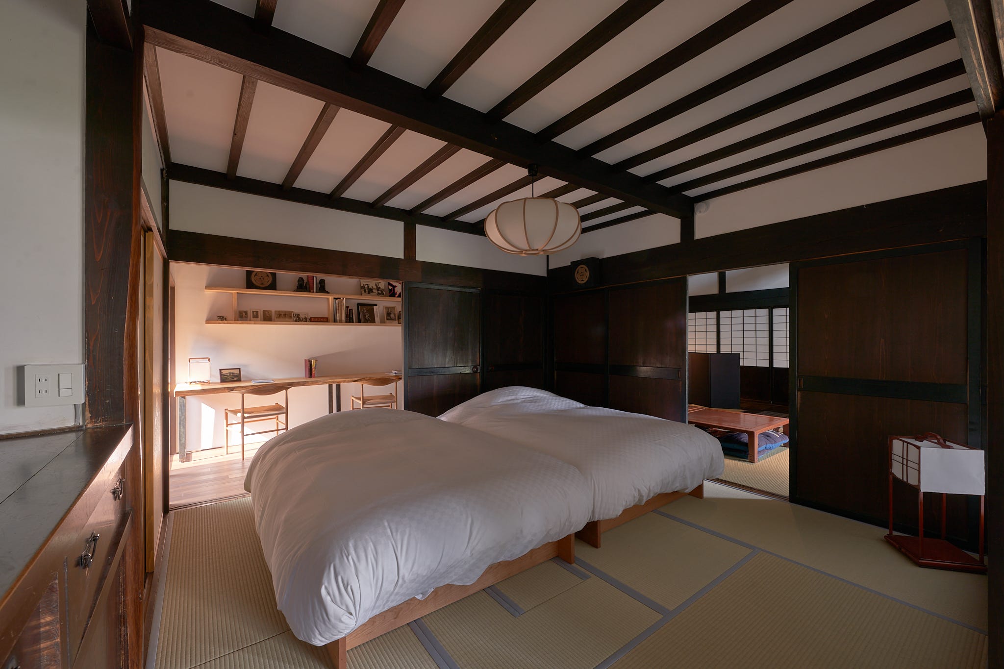 One of the bedrooms and study in the house.