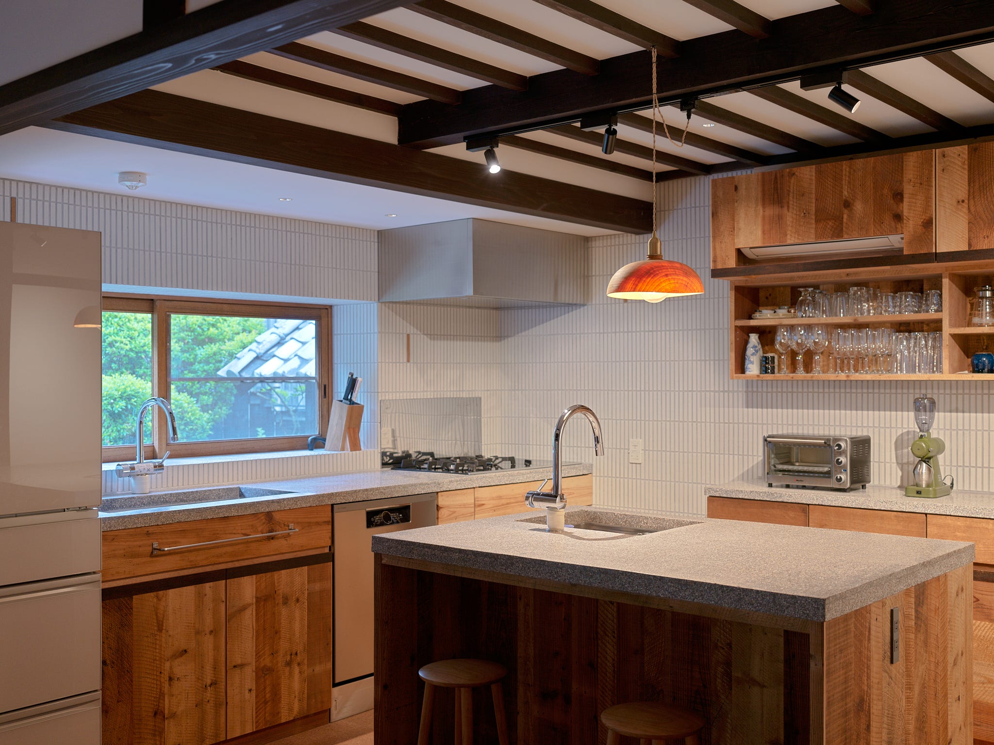 The kitchen.