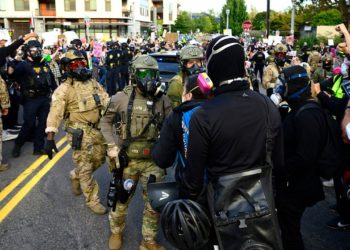 Portland police chief touts ‘crowd support’ approach as ICE facility faces ongoing violence