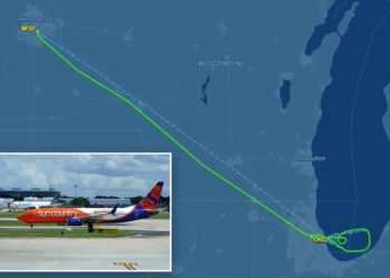 Plane forced to land after wacko wearing ‘15 masks’ screams that gay people were giving him cancer