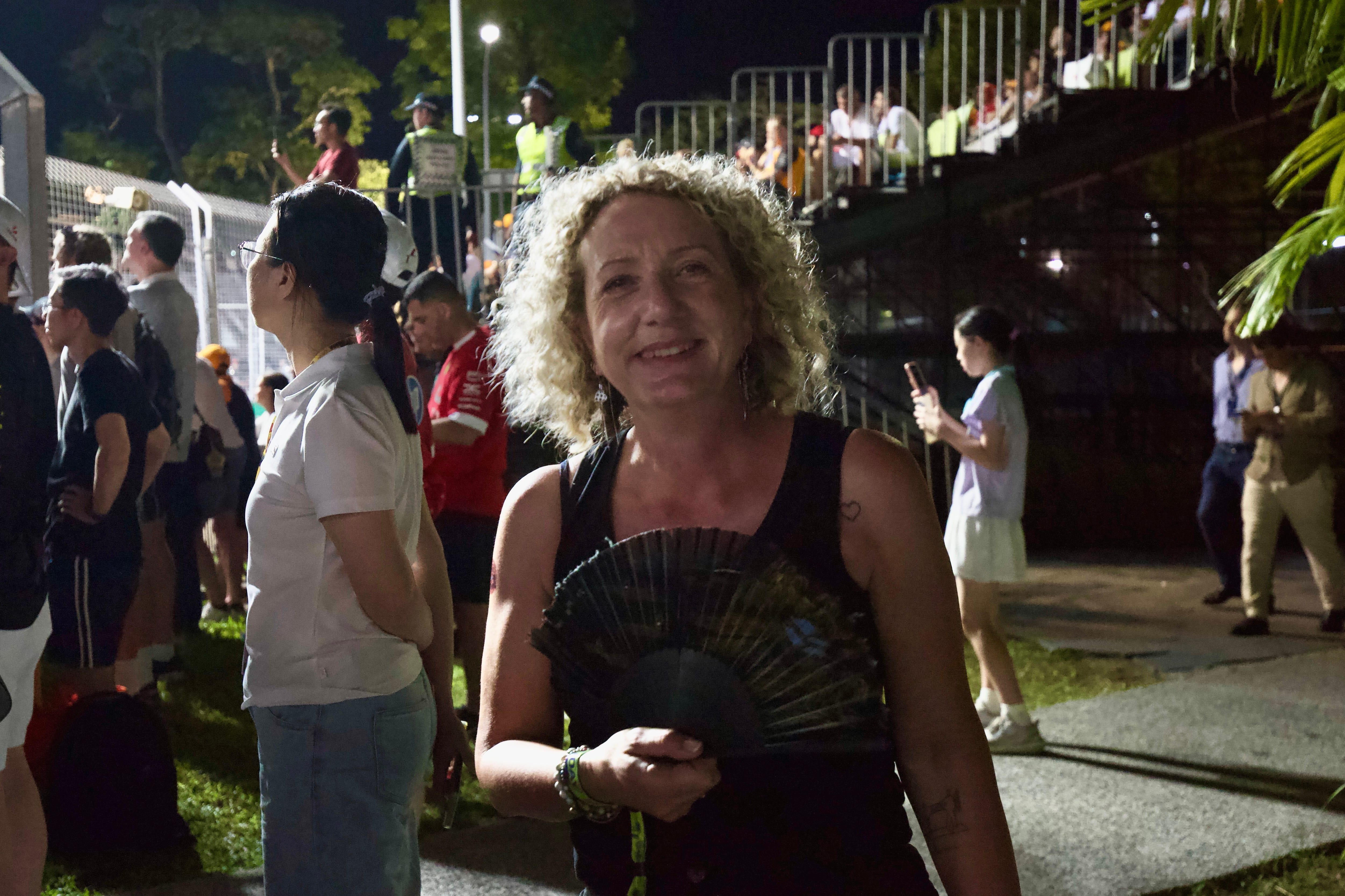 Lina Cucinotta, a visitor from Australia, said she was enjoying the heat of the tropics.