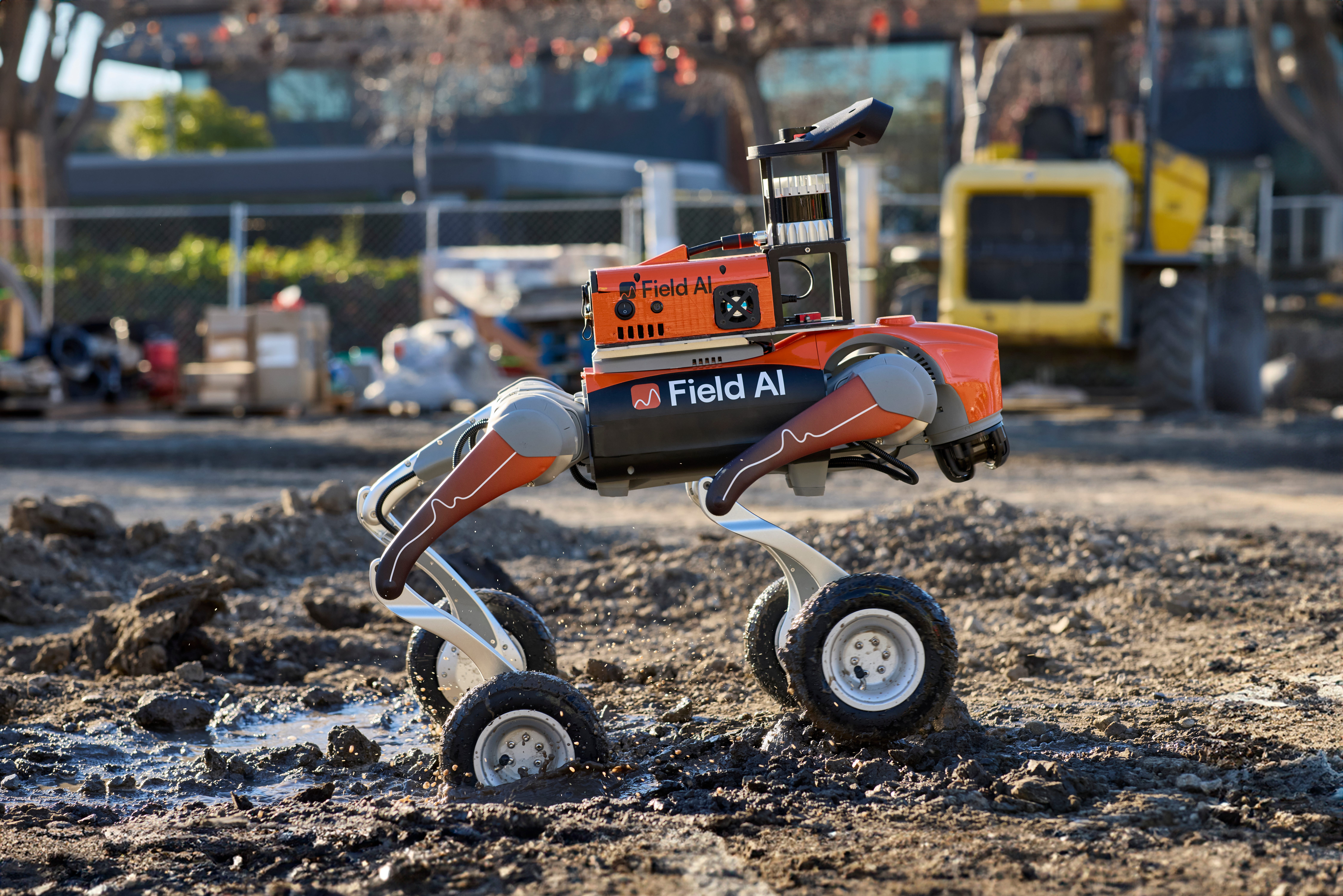 A FieldAI robot at work